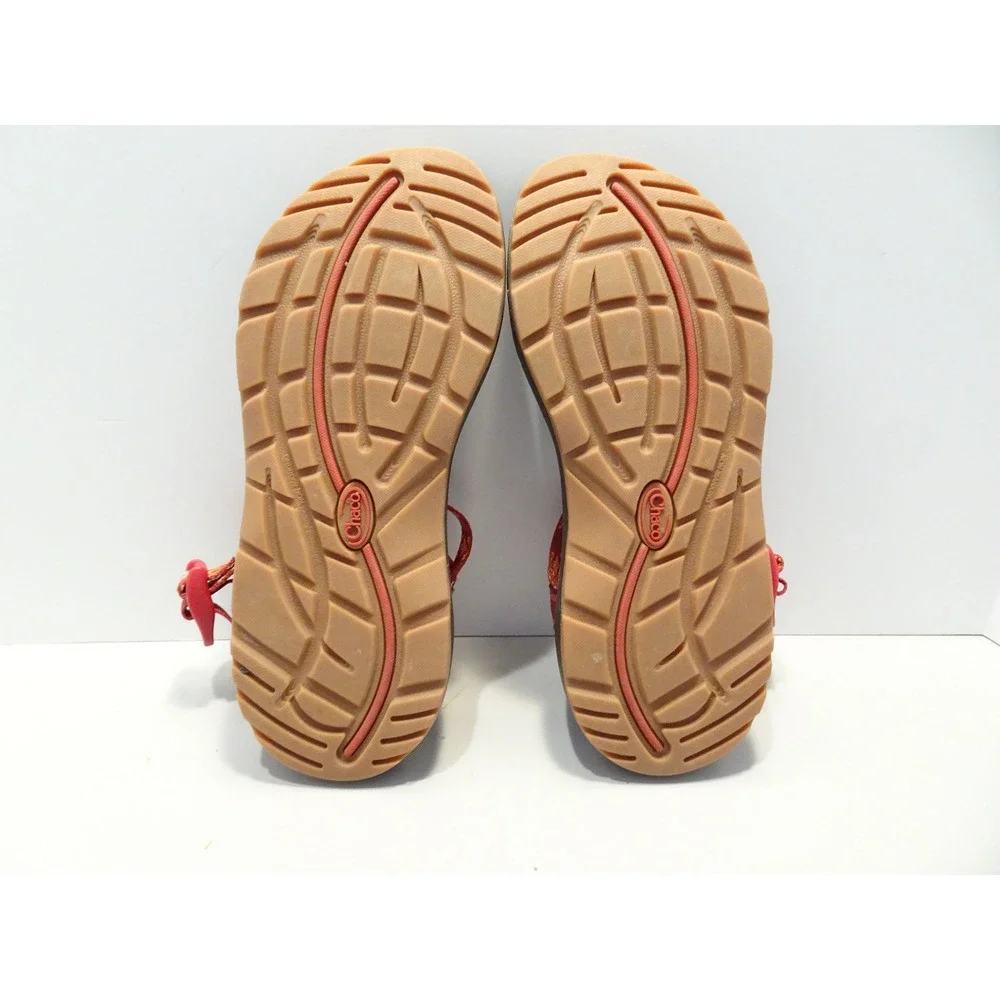 Chaco Z Cloud 2 Sandals Womens Orange Red Geometric Strappy Hiking Shoes Size 9